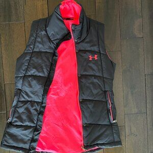 Like New Under Armour Women's Vest Black/Pink Sz S
